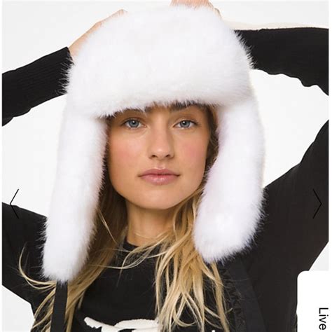 michael kors faux fur ski hat